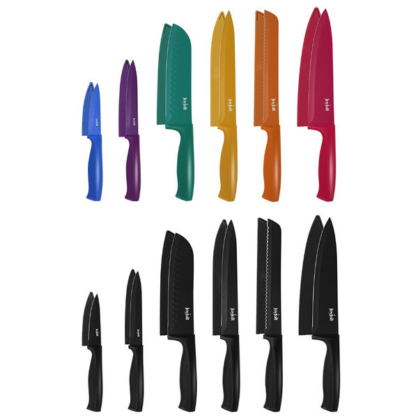 Juego de cuchillos de cocina de 12 piezas.