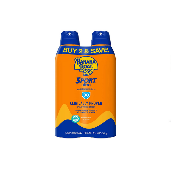 4 Bottles of Banana Boat Sport Ultra Sunscreen Spray