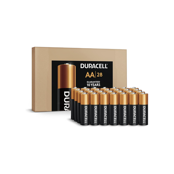 28-Count Duracell Coppertop AA Batteries