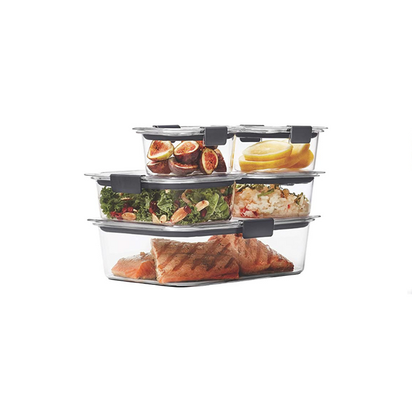 10 Piece Rubbermaid Brilliance Leak-Proof Food Storage Containers