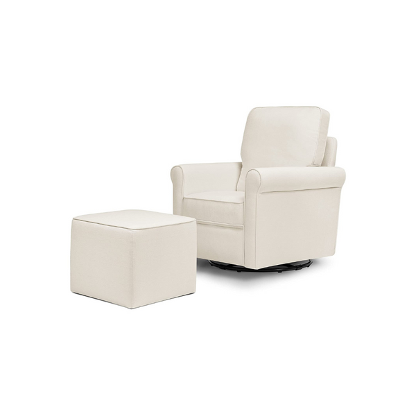 DaVinci Maya Upholstered Swivel Glider And Ottoman PzDeals