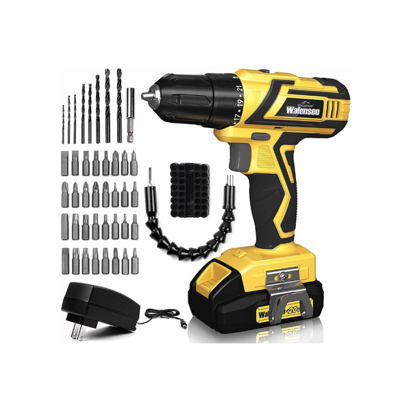 Juego de taladro inalámbrico de 20 V con 32 accesorios
