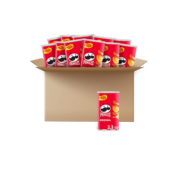 12 latas de patatas fritas Pringles