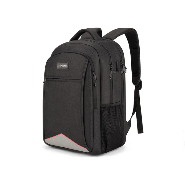 Mochila para portátil de viaje resistente al agua con puerto de carga USB