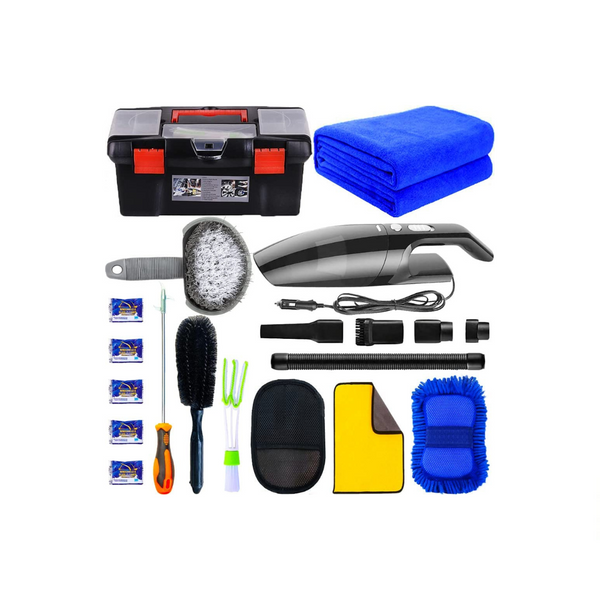 Kit de lavado y limpieza de automóviles de 15 piezas