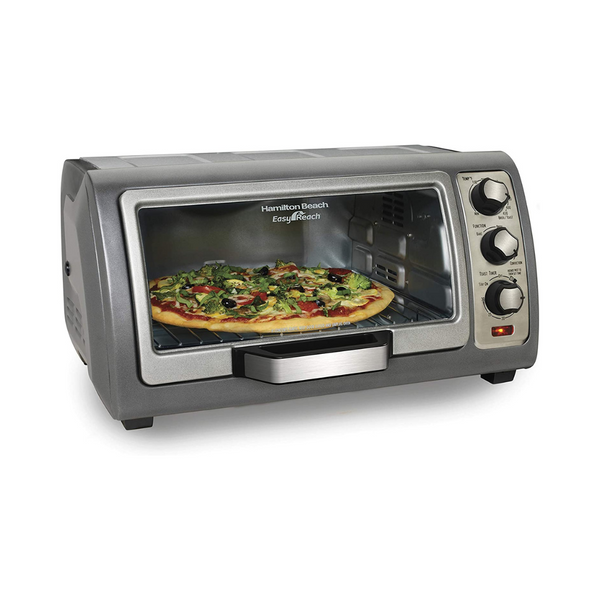 Horno tostador de 6 rebanadas con encimera Hamilton Beach, convección