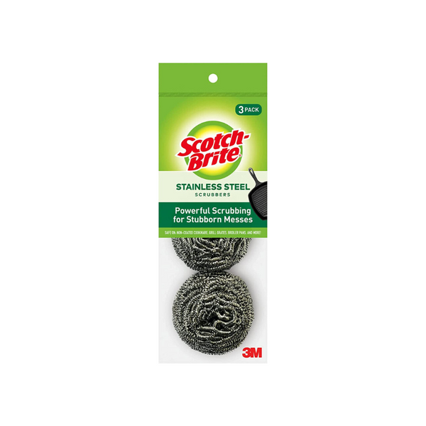 Pack of 3 Scotch-Brite Stainless Steel Scrubbers