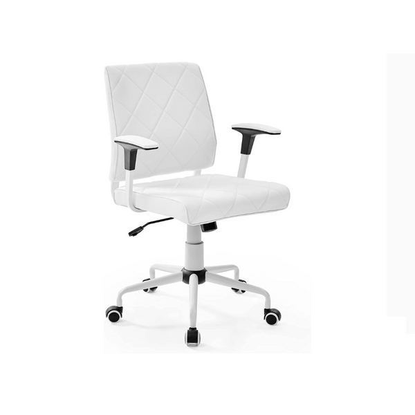 Modway Lattice Modern Faux Leather Mid Back Office Chair