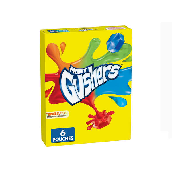 Gushers, Tropical Flavors Fruit Snacks, 6 Pouches