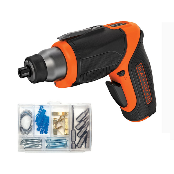 BLACK+DECKER 4V MAX Cordless Screwdriver with Picture-Hanging Kit