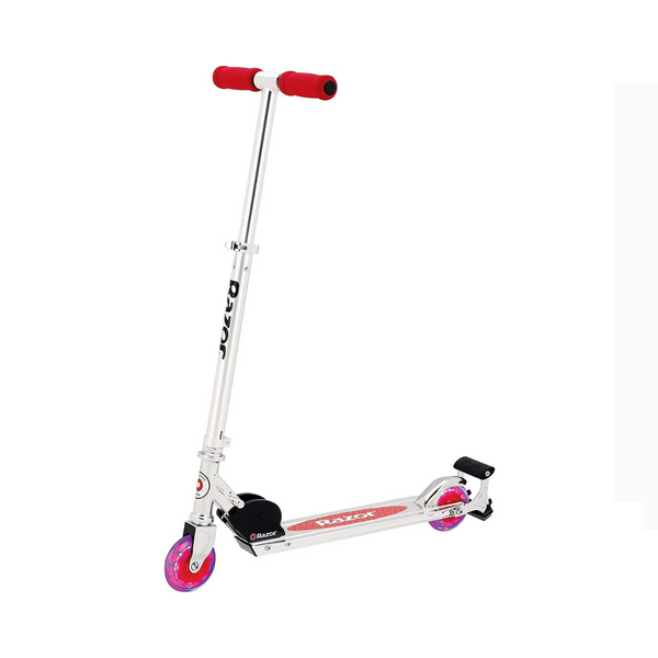 Razor Spark+ Kick Scooter - Ruedas con iluminación LED, barra de encendido, marco de aluminio liviano