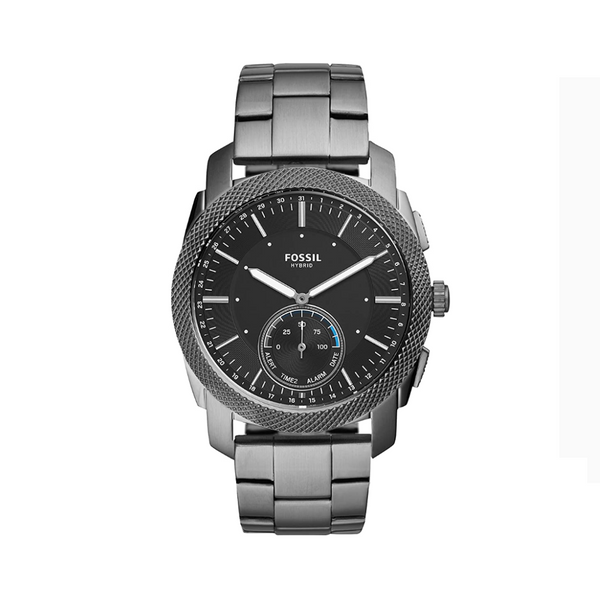 Fossil Men's 45mm Machine Stainless Steel Hybrid Smart Watch