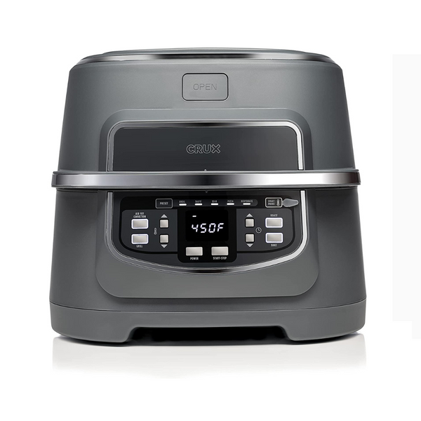 Crux Indoor Fast And Easy Grilling, Roasting, Baking, Sautéing, And Air Frying 9 QT Cook Pot