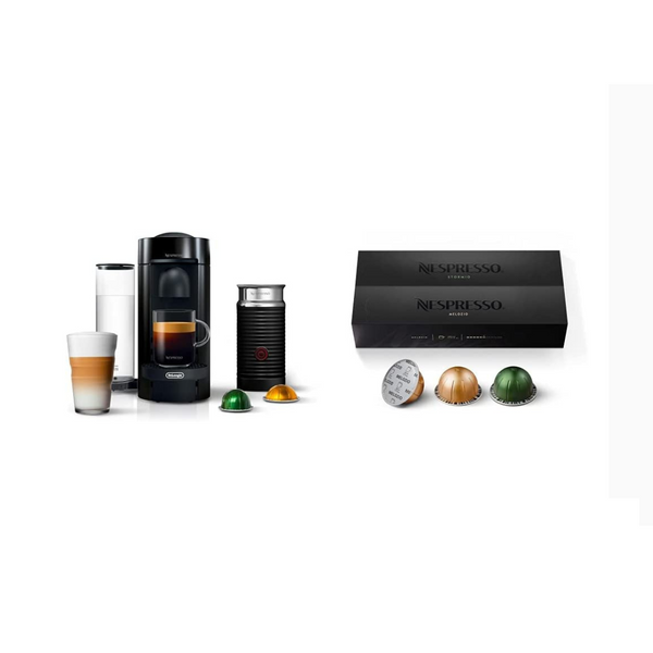 Máquina de café y espresso Nespresso Vertuo Plus de De'Longhi con Aeroccino
