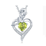 Agvana Joyería para mujer Collar con piedra natal Oferta superior