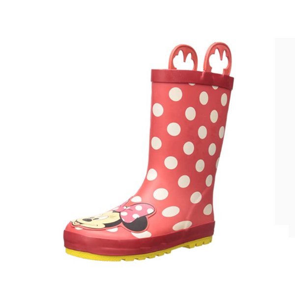 Western Chief Botas de lluvia impermeables de Minnie Mouse para niña