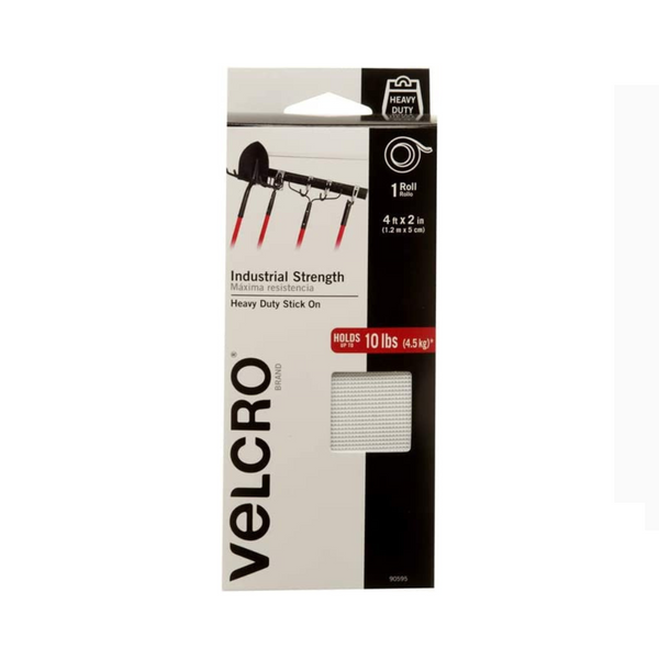 Cinta de velcro de resistencia industrial para interiores y exteriores (soporta hasta 10 libras)