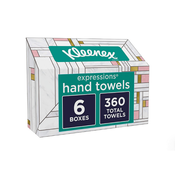 18 Boxes of Kleenex Expressions Disposable Paper Hand Towels