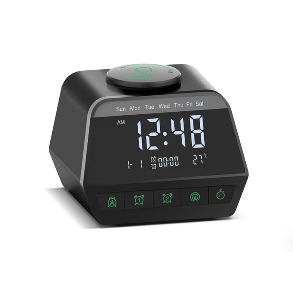 Digital Alarm Clock Radio with 30 White Noise Sounds