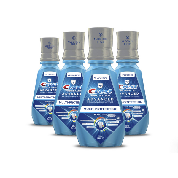 4 botellas de enjuague bucal Crest Pro Health Advanced Extra Deep Clean