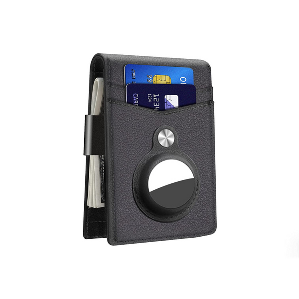 Bifold Wallet With Integrated Case Holder for AirTag