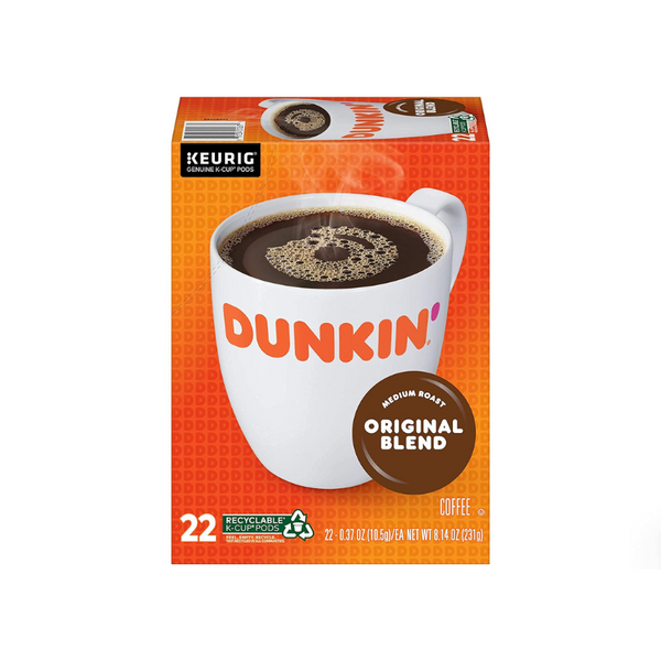 88 K-Cups de café tostado medio Dunkin' Original Blend