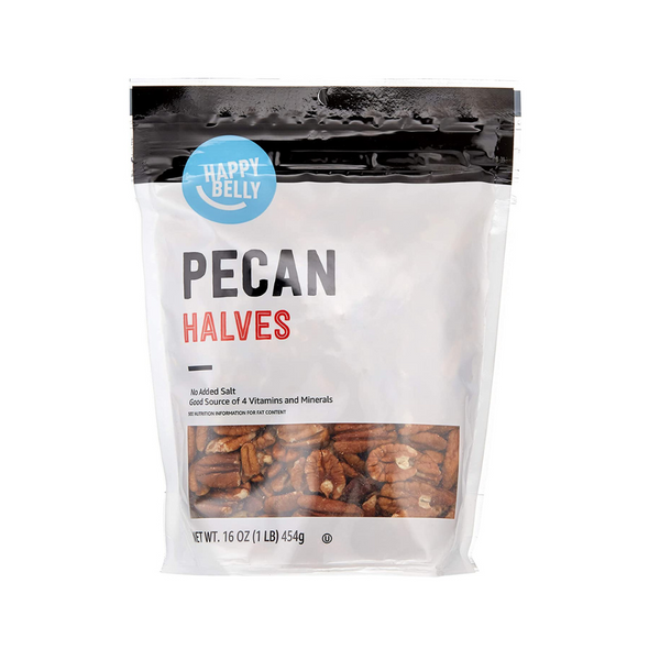 Happy Belly Pecan Halves 16oz Bag