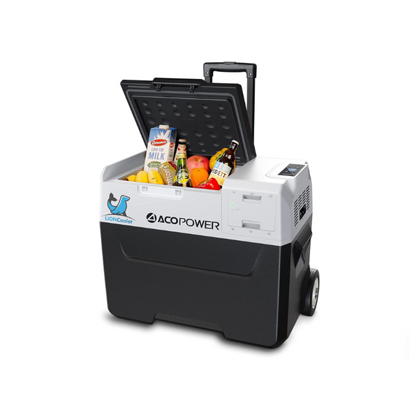 Outdoor Solar Freezer and Cooler With Built-in Battery Car Charging and Compressor