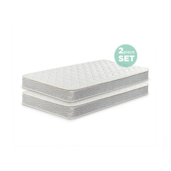 Juego de 2 colchones Zinus Comfort de resortes interiores dobles de 6"
