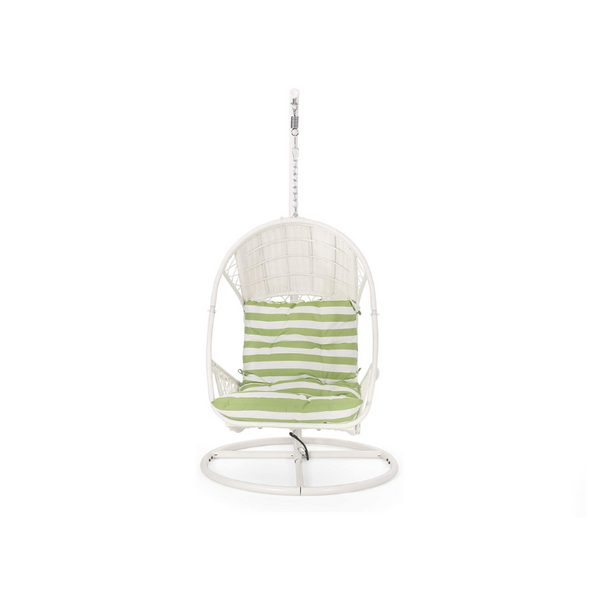 Christopher Knight Wicker Hanging Egg Chair with Stand