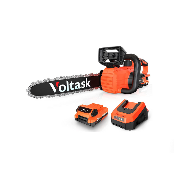 Motosierra eléctrica de 20 V y 10 pulgadas con batería y cargador