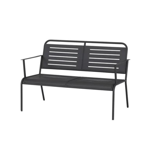 Mainstays Auden Outdoor Patio Steel High-Back Steel Bench