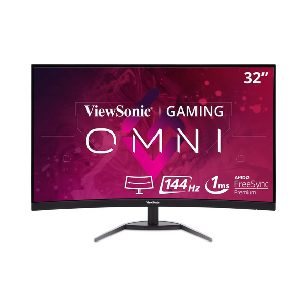 ViewSonic OMNI 32″ Curved 1440p 1ms 144Hz Gaming Monitor