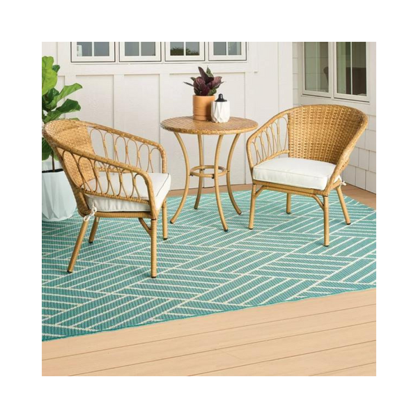 Better Homes &amp; Gardens Willow Sage Juego de bistró de 3 piezas con mesa de mimbre