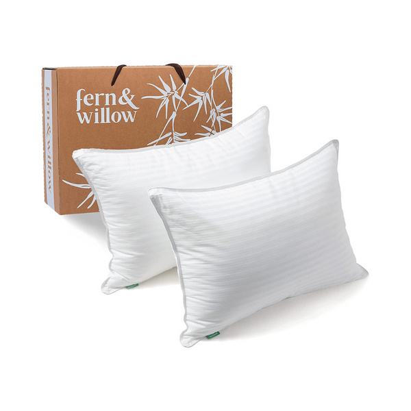 Almohadas de cama de helecho y sauce