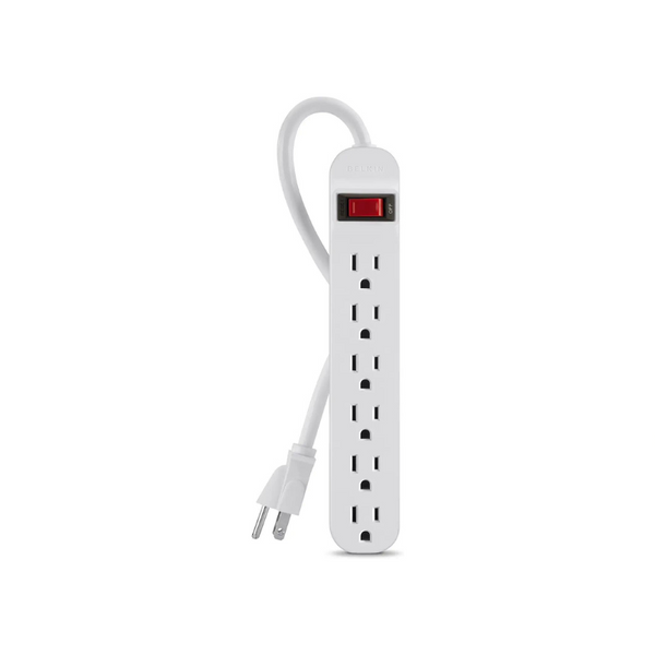 Belkin 6-Outlet Power Strip With 3ft Cord