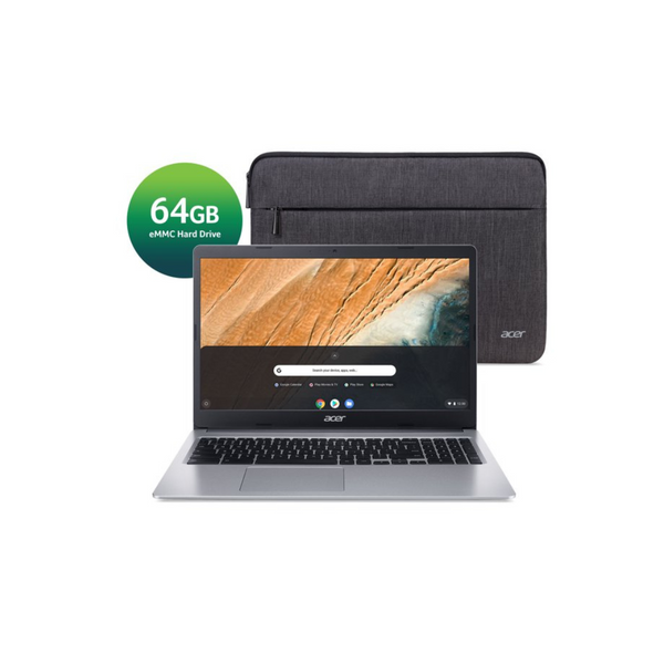 Acer Chromebook 315 15.6-in Laptop w/Celeron N4020 w/Protective Sleeve