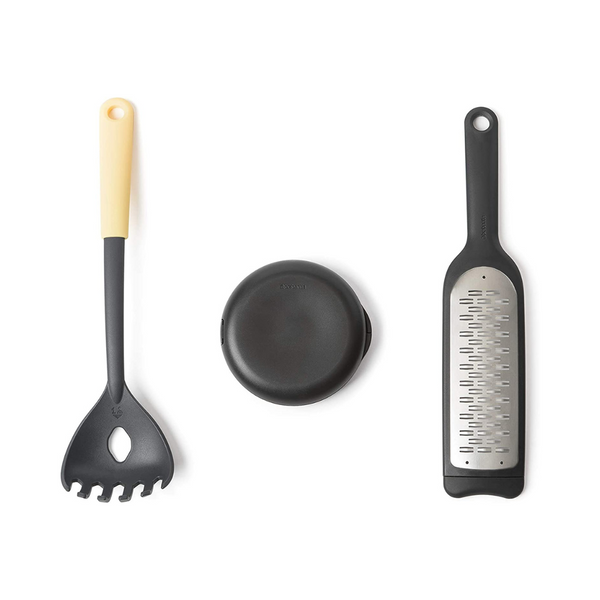 Italian Chef Set with Spaghetti Spoon, Slice Grater & Pizza Cutter