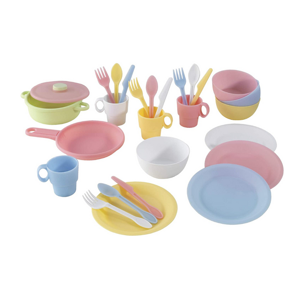 KidKraft 27-Piece Pastel Toy Cookware Set