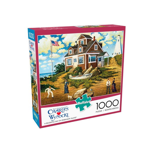 Buffalo Games - Charles Wysocki - A Delightful Day on Sparkhawk Island - 1000 Piece Jigsaw Puzzle