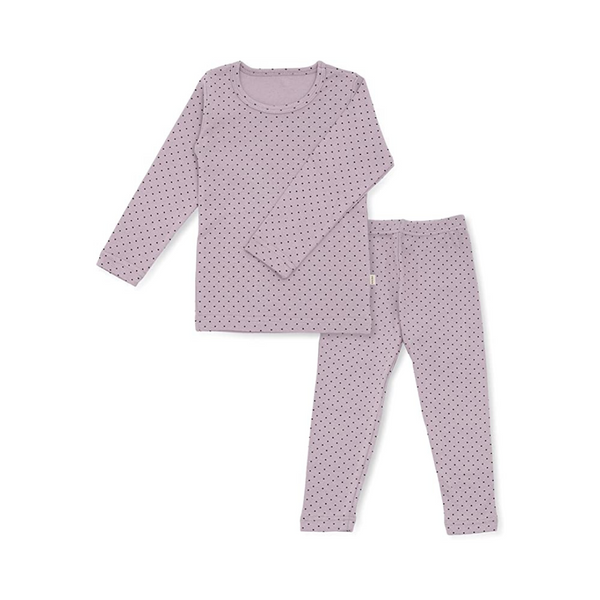AVAUMA Kids Polka Dot Pajamas, Snug fit Cotton Sleepwear