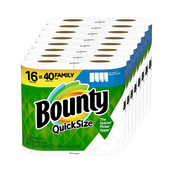 Bounty Paper Towels, 12 Family Rolls = 30 Regular Rolls