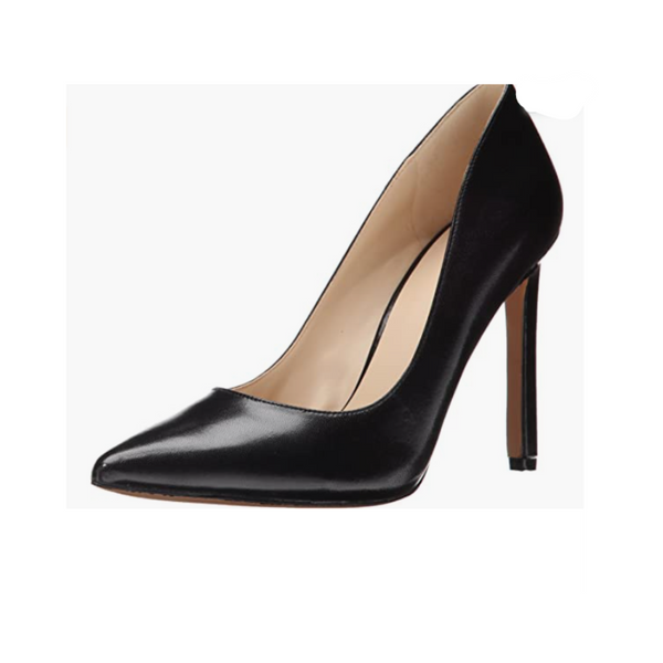 Nine West Zapatos de vestir de cuero negro Tatiana para mujer
