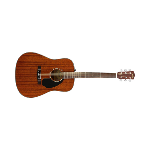 Guitarra acústica Fender CD-60S Dreadnought, diapasón de nogal, totalmente de caoba