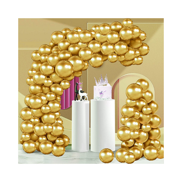 Juego de globos dorados de 77 piezas
