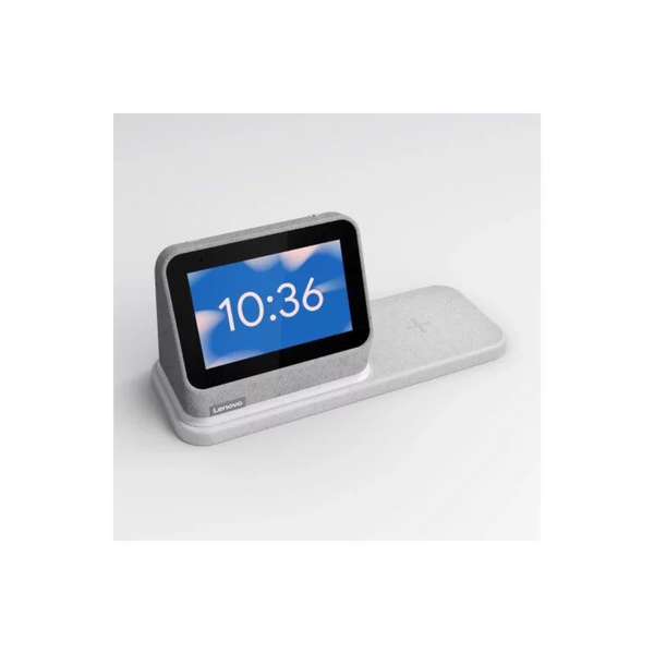 Lenovo Smart Clock 2 con base de carga inalámbrica (gris brezo)
