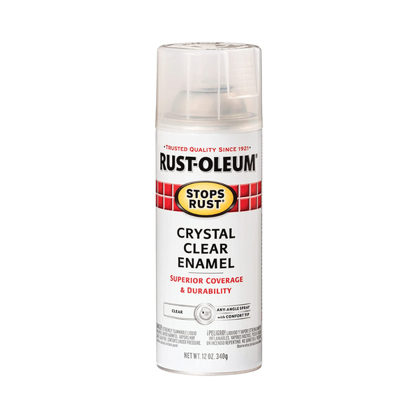Pintura en aerosol protectora esmaltada brillante Rust-Oleum de 12 onzas (transparente)