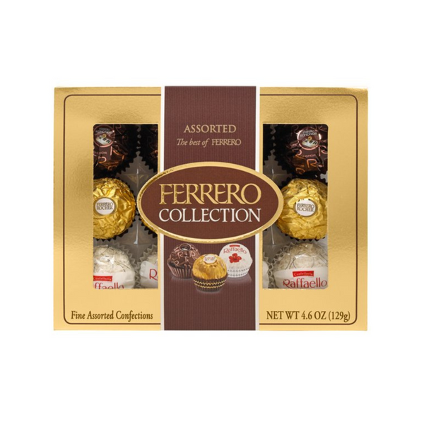Caja de regalo de chocolate con leche y avellanas finas Ferrero Rocher de 12 unidades