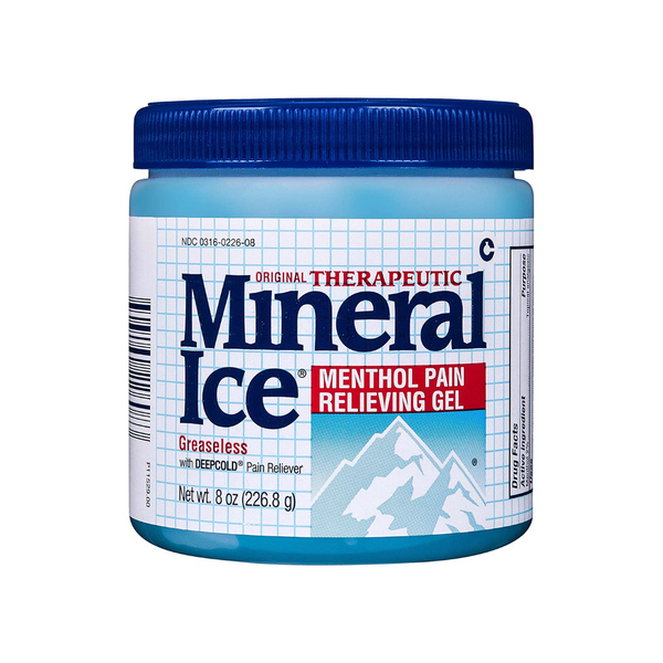 Mineral Ice Therapeutic Pain Relieving Gel, 8 Ounce
