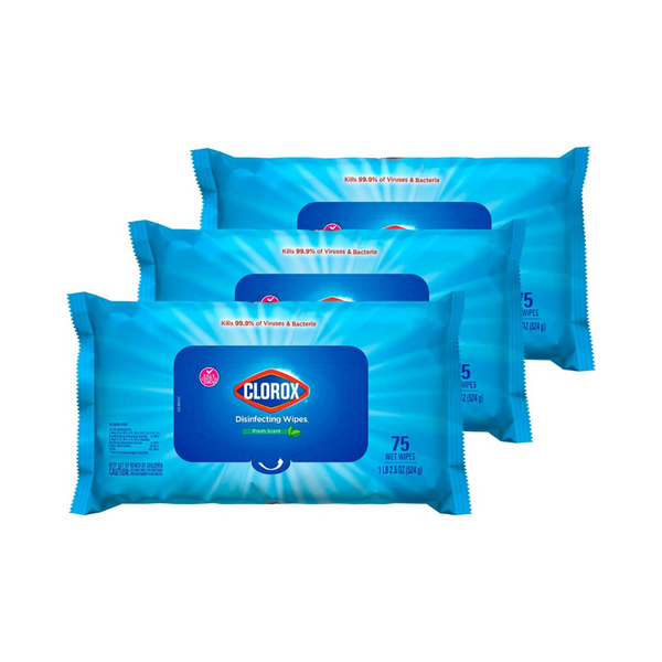 Paquete de 3 toallitas desinfectantes Clorox
